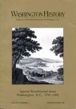 Product Description: Spring/Summer 1991 | Volume 3, Number 1</br></br>Special Bicentennial Issue</br></br>Kenneth R. Bowling, Guest Editor</br></br>OUT OF PRINT</br></br>The Landscape of the Federal City</br></br>A 1792 Walking Tour</br></br>BY DON ALEXANDER HAWKINS</br></br>Rock Creek Hundred</br></br>Land Conveyed for the Federal City</br></br>BY PRISCILLA W. McNEIL</br></br>All the President's Men</br></br>George Washington's Federal Ciity Commissioners</br></br>BY WILLIAM C. DI GIACOMANTONIO</br></br>The Survey of the Federal Territory</br></br>Andrew Ellicott and Benjamin Banneker</br></br>BY SILVIO A. BEDINI</br></br>L'Enfant's Washington Described</br></br>The City in the Public Press, 1791-1795</br></br>BY PAMELA SCOTT</br></br>Tracking the Speculators</br></br>Greenleaf and Nicholson in the Federal City</br></br>BY BOB ARNEBECK</br> Spring/Summer 1991