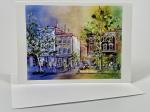 Product Description: About the Artist</br></br>Austrian-born watercolorist and journalist Lily Spandorf was known for the news illustrations she created for The Washington Star, The Christian Science Monitor, The Washington Post, and other publications.</br></br>Late in her career she became celebrated for recording the transformation of Washington, D.C.’s urban landscape, especially the many red-brick, late-19th-century buildings facing demolition.</br></br>Blank Notecard with envelope</br>Dimensions: 5 x 7 inches</br></br>Images featured from Lily Spandorf's Washington Never More Collection</br></br>Old Botanic Gardens Office with Capitol in Background</br>Municipal Fish Market</br>The Franz Bader Gallery</br>Western Market</br>Rawlins Park</br>Arnold & Porter 19th & N Sts NW</br> Notecard Lily Spandorf’s Washington Never More...