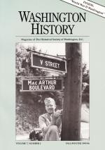 Product Description: Fall/Winter 1995-96 | Volume 7, Number 2</br></br>The Canaries in Studio A and Other Tales of Washington Radio</br></br>BY SAM SMITH</br></br>Personal Connections to History: The Context for a Changing Historical Society</br></br>BY BARBARA FRANCO</br></br>The Wartime Washington of Henry Gichner</br></br>BY HOWARD GILLETTE, JR.</br></br>Howard Gillette, Jr., former “dean of D.C. history” at George Washington University, tells how</br></br>a local industrialist and amateur photographer documented the determination and whimsy of </br></br>the D.C. homefront in “The Wartime Washington of Henry Gichner.”</br></br>“But the Chior Did Not Sing” How the Civil War Split First Unitarian Church</br></br>BY KATHLEEN TRAINOR</br> Fall/Winter 1995-96