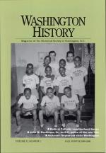 Product Description: Fall/Winter | Volume 11, Number 2</br></br>OUT OF STOCK</br></br>Black and Blue</br></br>The D.C. City Council vs. Police Brutality, 1967-69</br></br>BY JOHN W. HECHINGER, SR.</br></br>Fides Means Faith</br></br>A Catholic Neighborhood House in</br></br>Lower Northwest Washington, D.C.</br></br>BY JENELL WILLIAMS PARIS</br></br>Mary Shipman's Diary</br></br>A Young Woman Tours Official Washington, 1887</br></br>BY FRANCES COPELAND STICKLES</br> Fall/Winter 1999-2000