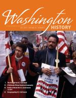 Product Description: Fall 2017 | Volume 29, Number 2 </br></br>"Statehood is Far More Difficult" </br></br>The Struggle for D.C. Self-Determination, 1980-2017 </br></br>BY GEORGE DEREK MUSGROVE </br></br>Follow the most recent steps—forward and backward—</br></br>in the perennial fight for full democracy for the District of Columbia.</br></br>Tracing a Bethesda, Maryland, African American Community </br></br>and Its Contested Cemetery </br></br>BY DAVID KATHAN, AMY RISPIN, AND L. PAIGE WHITLEY </br></br>Pioneering research uncovers an African American community that</br></br>once lived and worked on River Road. </br></br>“Thank You, General Ross” </br></br>How Washington Won the Battle to Keep the Federal Government in 1814 </br></br>BY KENNETH R. BOWLING</br></br>A provocative look at how the British decision to burn Washington’s public buildings</br></br>ended up ensuring that Congress and the government remained committed to staying in Washington. </br></br>Becoming a “Force for Desegregation” </br></br>The Girl Scouts and Civil Rights in the Nation’s Capital </br></br>BY MIYA CAREY </br></br>Details the struggle to make D.C. area troops live up to the founder’s</br></br>1912 promise that Girl Scouting be “open to all girls.”</br></br>WANT TO READ A COPY OF WASHINGTON HISTORY?</br></br>Download a free sample of recent articles below:</br></br>Submit to Washington History</br></br>Are you a historian, journalist, or student and have written on the subject of Washington, D.C. history? The editors of Washington History welcome submissions of essays as well as books, films, and exhibits to review. Please view the submission guidelines and contact the editor for further information at editor@dchistory.org.</br> Fall 2017