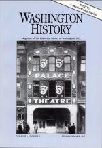 Product Description: Spring/Summer 1997 | Volume 9, Number 1</br></br>A Movie-Going Capital</br></br>Washinton, D.C., in the History of Movie Presentation</br></br>BY DOUGLAS GOMERY</br></br>Beneath the MCI Center</br></br>Insights into Washington's Historic Water Supply</br></br>BY JULIE D. ABELL and PETAR D. GLUMAC</br></br>Washington in Mid-Century</br></br>Wymer's Photo Survey 1848-1952</br></br>BY SARAH S. AMSLER</br></br>Segregation and Desegragation at</br></br>The Catholic University of America</br></br>BY C. JOSEPH NUESSE</br> Spring/Summer 1997